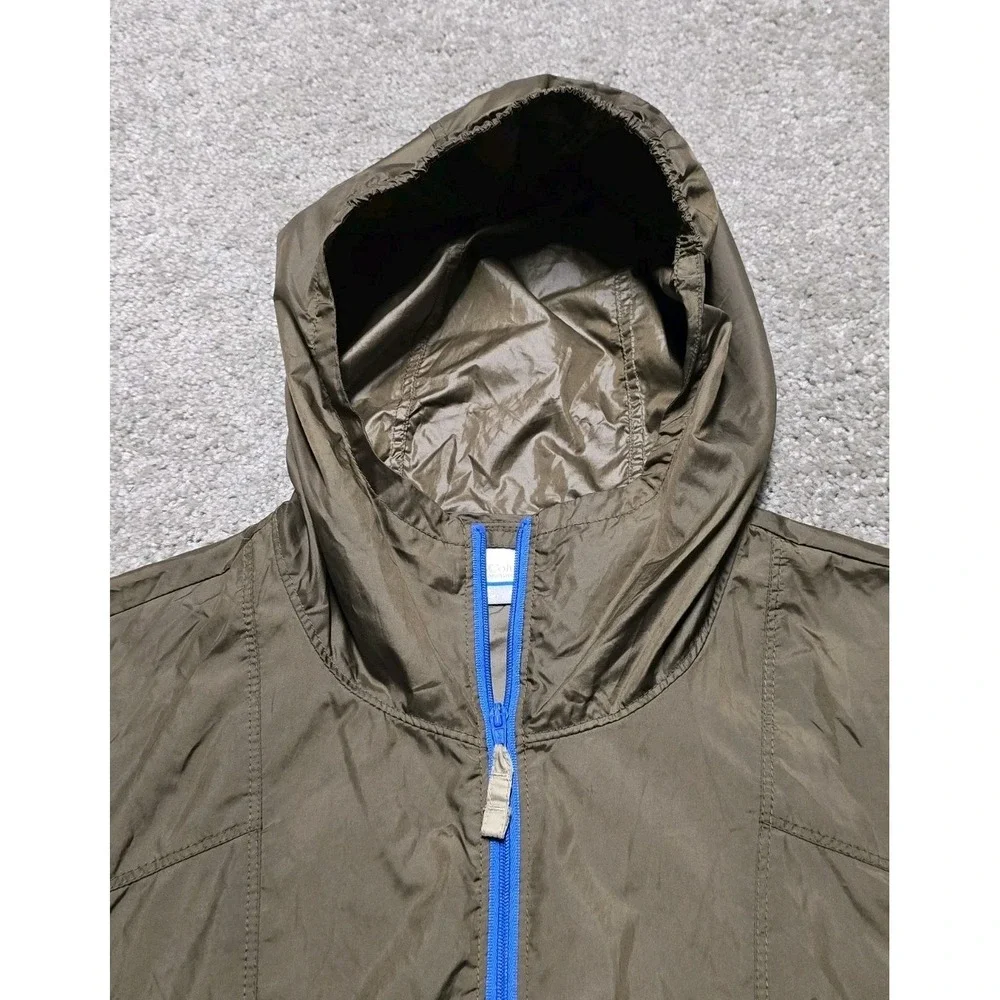 Rare Columbia Grand Canyon Patch Hooded Zip Up‎ Windbreaker Jacket Mens Size S